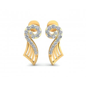 Sana Designer diamond earrings in 14k gold