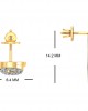 Sana Designer diamond earrings in 14k gold