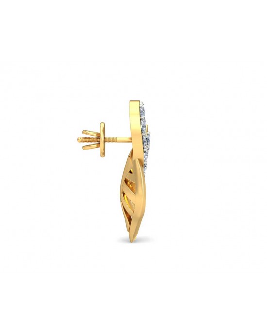 Sama Designer Diamond Earrings in gold