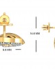 Sama Designer Diamond Earrings in gold