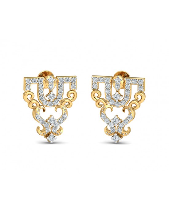 Tauri Diamond Earrings In Gold