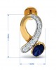 Rami Blue Sapphire & Diamond earrings in Gold