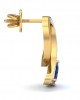 Rami Blue Sapphire & Diamond earrings in Gold