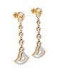 Eesa Diamond Dangle Earrings in gold