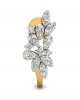Rhia Diamond Earrings in 14k gold studded with 44 round brilliant cut diamonds