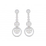Romy Diamond Dangle drop earrings in Gold