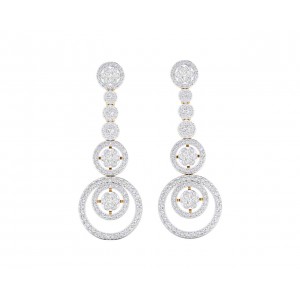 Romy Diamond Dangle drop earrings in Gold