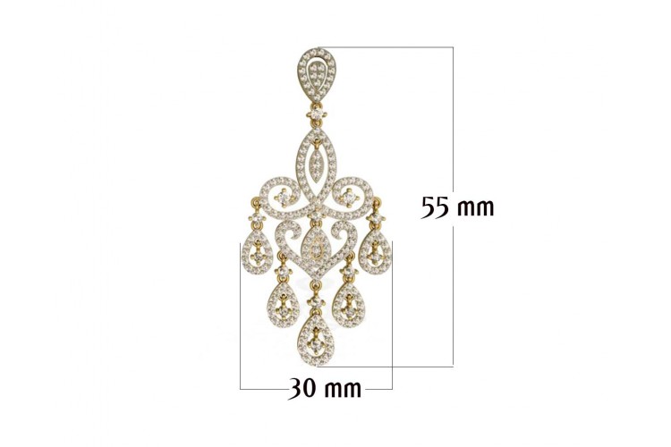 Chandelier Diamond Wedding Earrings Chandelier Diamond Wedding Earrings