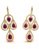 Amethyst & Diamond contemporary Danglers