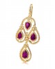 Amethyst & Diamond contemporary Danglers