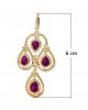 Amethyst & Diamond contemporary Danglers