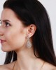 Long Diamond Wedding Earrings