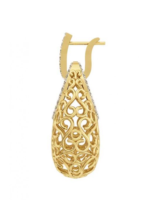 Fancy Gold Filigree Earrings