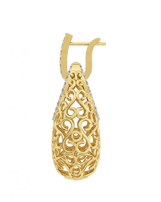 Fancy Gold Filigree Earrings
