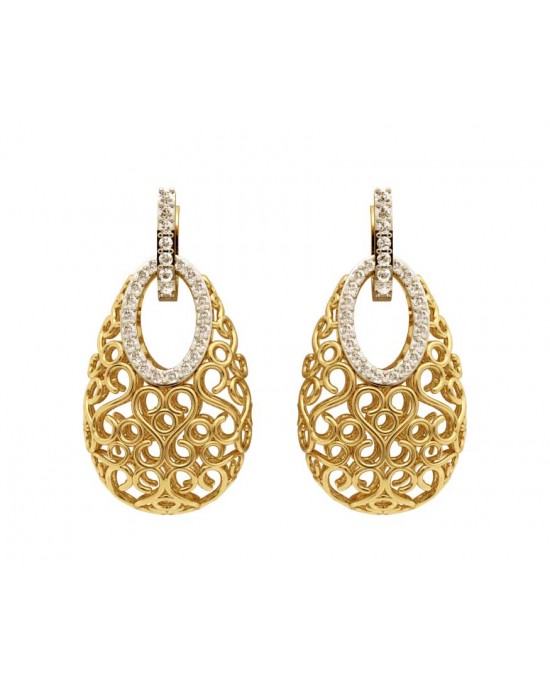 Fancy Earrings | Long chain earrings gold, Gold earrings models, Modern  gold jewelry