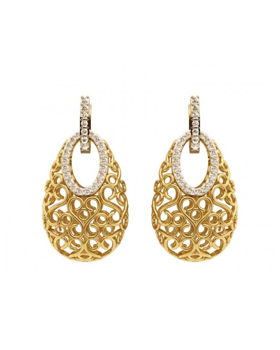 Fancy Gold Filigree Earrings