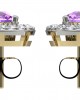 Amethyst & Diamond Cluster Earring