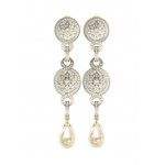 Long Delicate diamond Earrings