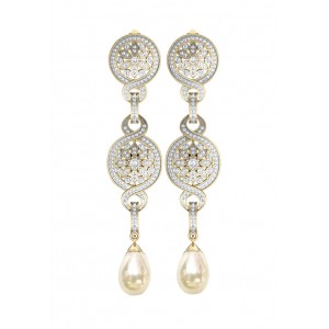 Long Delicate diamond Earrings