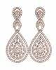 Long Diamond Wedding Earrings