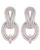 Diamond Contemporary Ear Clips 