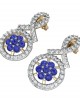 Sapphire & diamond ear studs