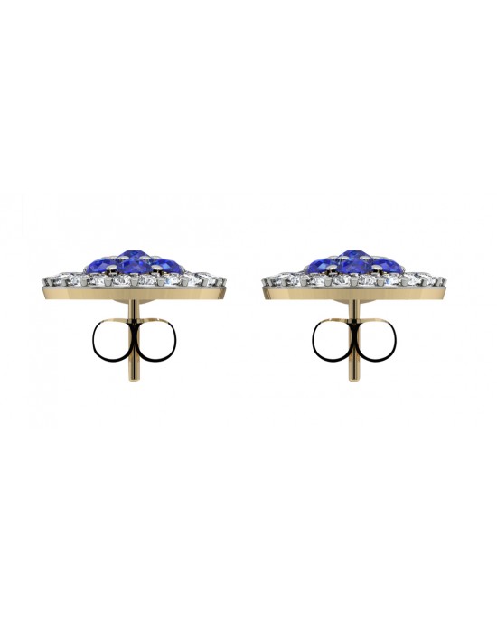 Sapphire & diamond ear studs