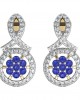 Sapphire & diamond ear studs