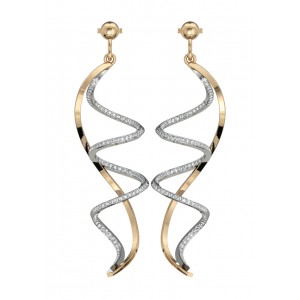 Slender spiral Diamond danglers