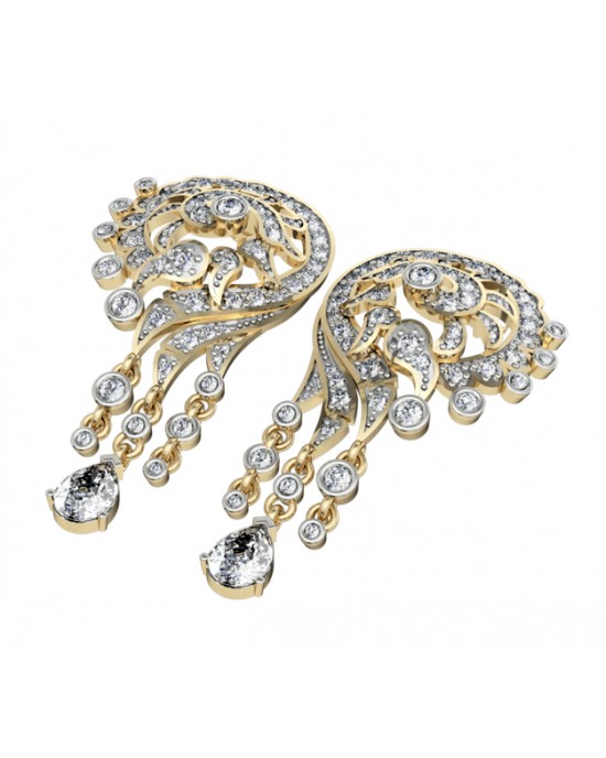 Striking designer diamond Earrings