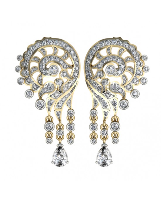 Striking designer diamond Earrings