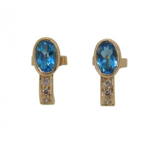 Blue Topaz Earring