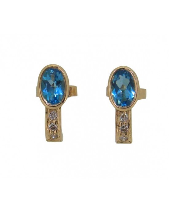 Blue Topaz Earring