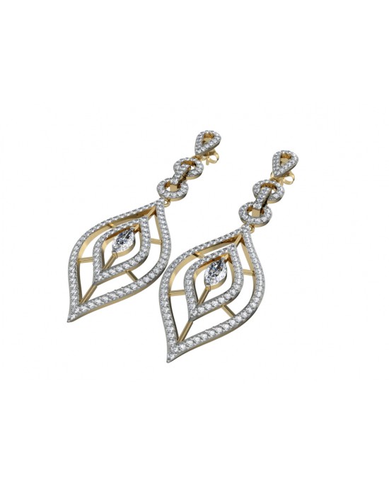 Trendy Diamond Danglers