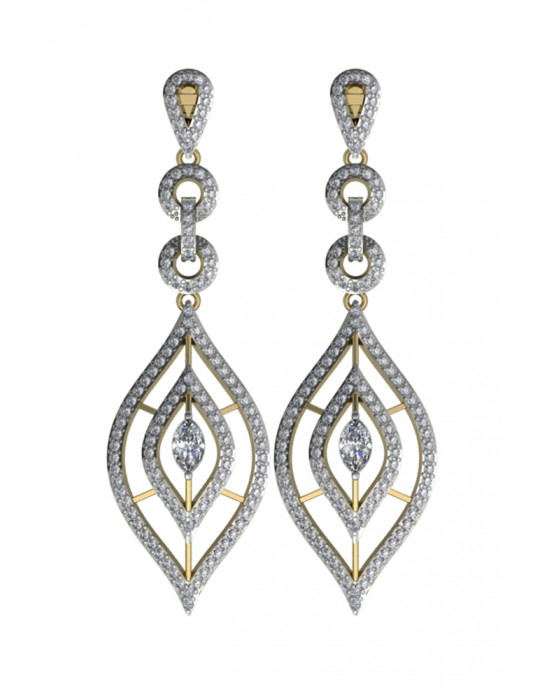 Trendy Diamond Danglers