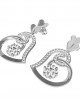 Valentine Diamond Heart Danglers