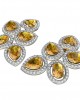Yellow Sapphire & Diamond Earrings