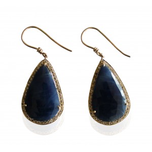 Sapphire & Diamond Earrings