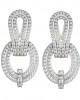 Diamond Contemporary Ear Clips 