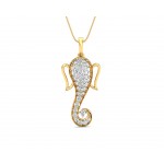 Ganesh Divine depiction pendant in gold