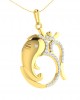 Om Ganesh in Gold & diamonds Pendant