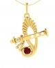 Sri Krishna Ethereal Gold pendant with diamonds