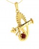 Sri Krishna Ethereal Gold pendant with diamonds