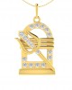 Shiv Trishul & Lingam Pendant with Diamond
