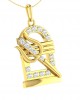 Shiv Trishul & Lingam Pendant with Diamond