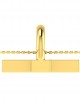 Diamond Cross pendant in gold