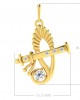 Sri Krishna Gold pendant with diamonds   