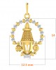 Tirupati Balaji Gold & Diamond pendant