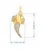 Artistic Ganpati Pendant in Gold with Diamonds