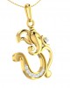 Creative Aum Ganesh Pendant in Gold and diamonds